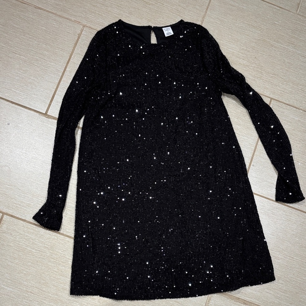 Melrose and Market Glittering Black Formal Dress